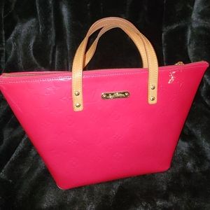 AUTHENTIC LOUIS VUITTON PM BELLEVUE ROSE POP PINK